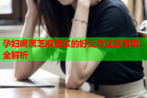孕妇喝黑芝麻豆浆的好处与注意事项全解析