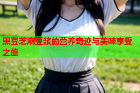 黑豆芝麻豆浆的营养奇迹与美味享受之旅