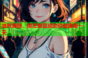 滋养美肤，黑芝麻豆浆助你健康每一天