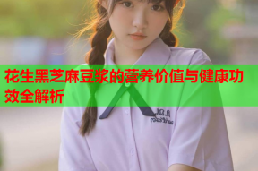 花生黑芝麻豆浆的营养价值与健康功效全解析