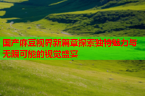 国产麻豆视界新篇章探索独特魅力与无限可能的视觉盛宴