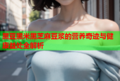 黑豆黑米黑芝麻豆浆的营养奇迹与健康益处全解析