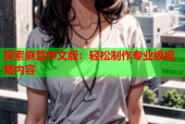 探索麻豆中文版：轻松制作专业级视频内容