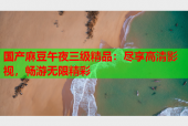 国产麻豆午夜三级精品：尽享高清影视，畅游无限精彩