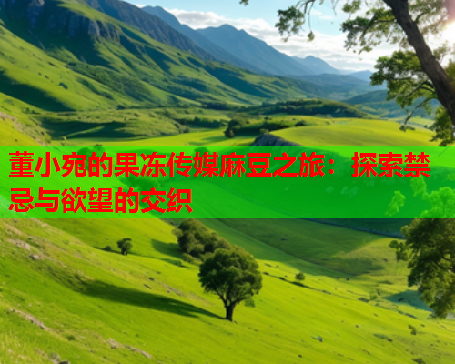 董小宛的果冻传媒麻豆之旅：探索禁忌与欲望的交织  第1张