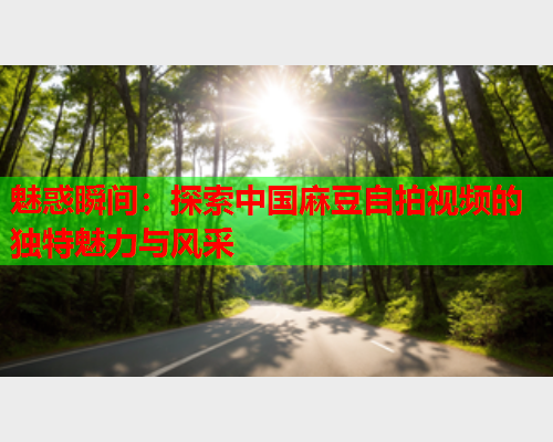 魅惑瞬间：探索中国麻豆自拍视频的独特魅力与风采  第1张