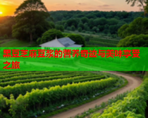 黑豆芝麻豆浆的营养奇迹与美味享受之旅  第2张