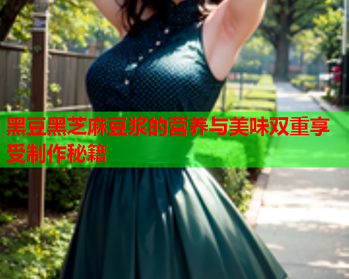 黑豆黑芝麻豆浆的营养与美味双重享受制作秘籍  第1张