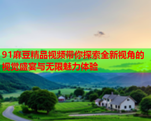 91麻豆精品视频带你探索全新视角的视觉盛宴与无限魅力体验  第2张