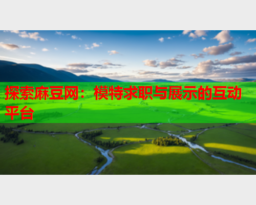 探索麻豆网：模特求职与展示的互动平台  第1张