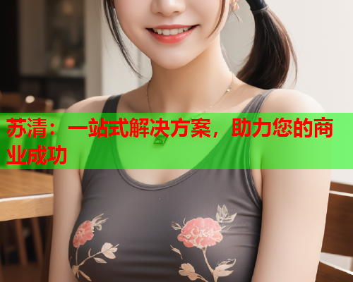 苏清：一站式解决方案，助力您的商业成功  第1张